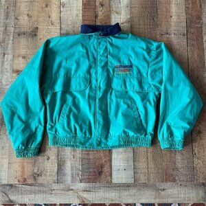 BFGoodrich Car Show 1992 Winner Jacket Turquoise & Navy Embroidered Windbreaker